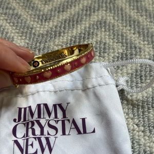 Child’s enamel heart bracelet